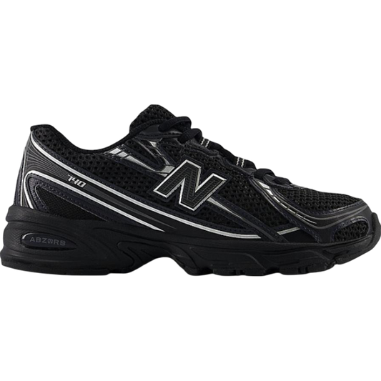 New Balance 740 Black Silver Metallic GS