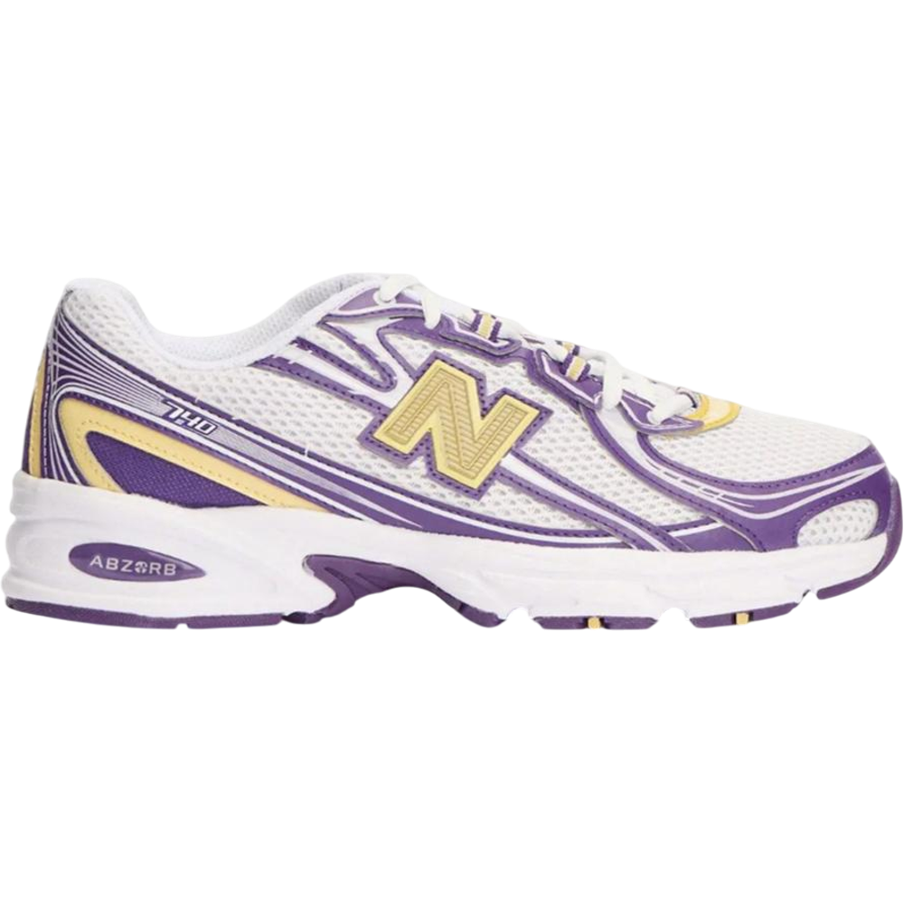 New Balance 740 White Purple Yellow