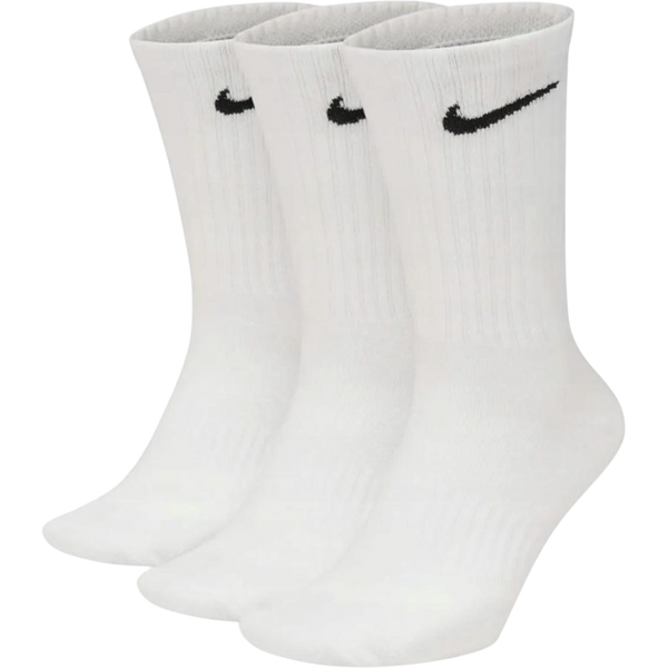 Nike Socks - Everyday Lightweight Crew White 3-PACK