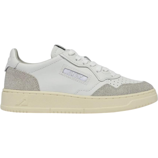 Autry Medalist Low White Glitter (Women's)