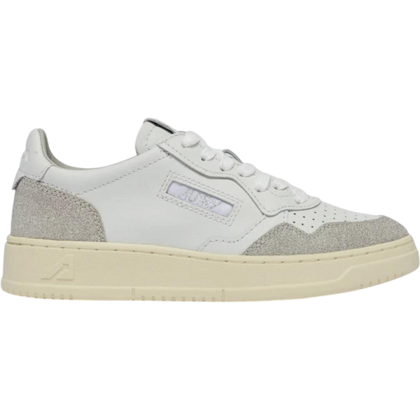 Autry Medalist Low White Glitter (Women's)