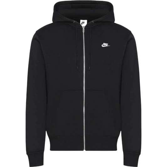 Nike Club Zip Hoodie Black