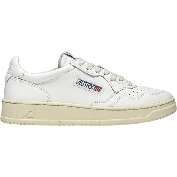 Autry Medalist Low White Leather