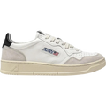 Autry Medalist Leather Low White Black Beige (Women's)