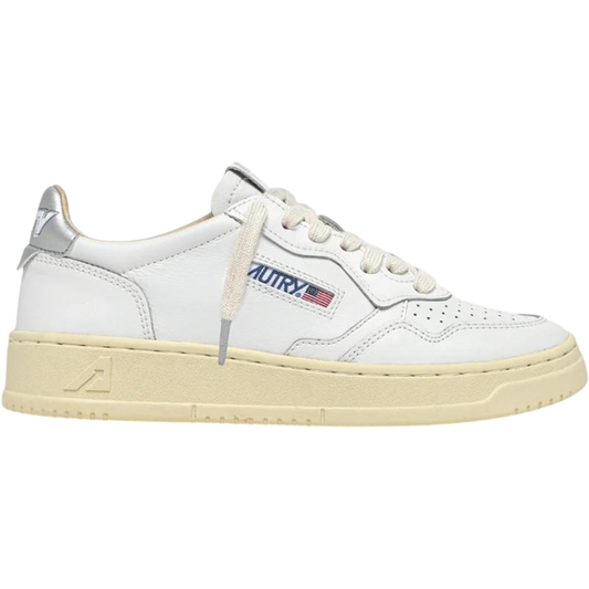 Autry Medalist Low White Silver (Women's)
