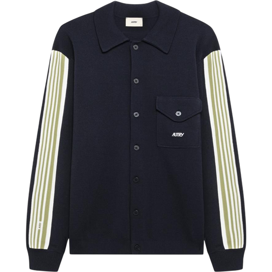 AUTRY KNITTED VISCOSE SHIRT JACKET MAN
