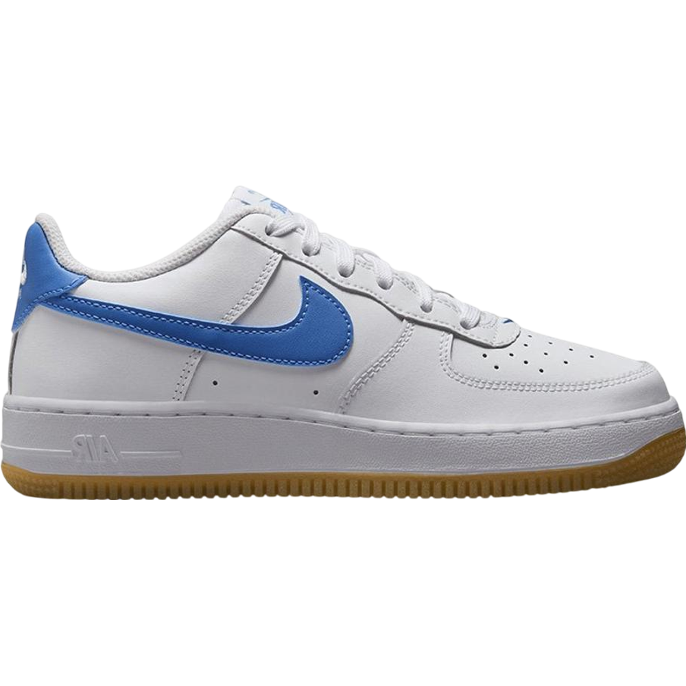 Nike Air Force 1 Low White Gum Light Brown Blue Beyond (GS)