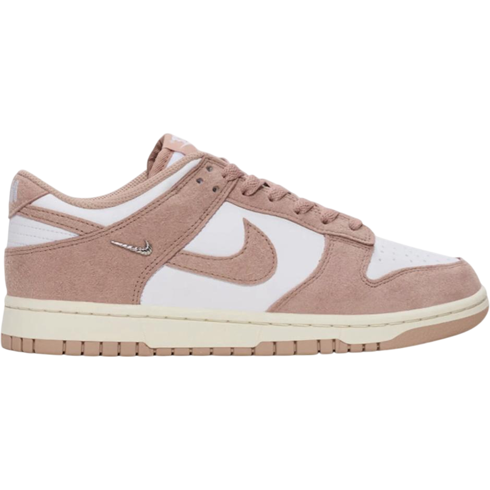 Nike Dunk Low Rose Whisper Gold Mini Swoosh (Women's)
