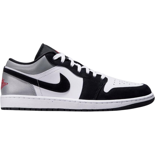 Jordan 1 Low White Fire Red Black Matte Silver