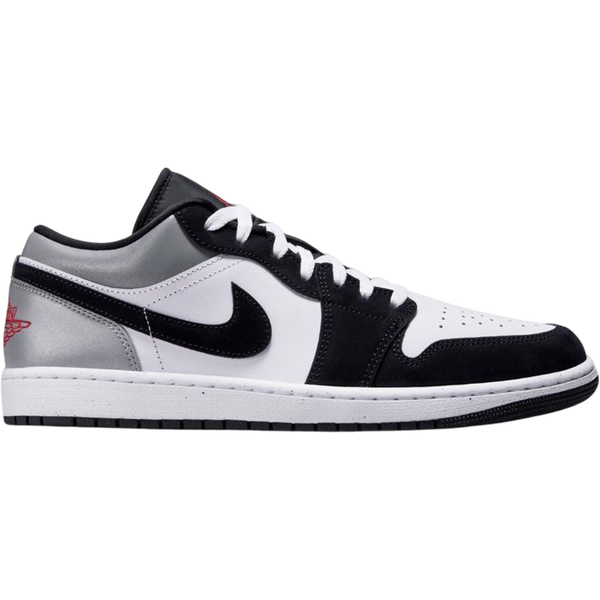 Jordan 1 Low White Fire Red Black Matte Silver