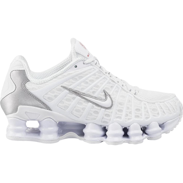 Nike Shox TL White Metallic Silver Max Orange (Women's)