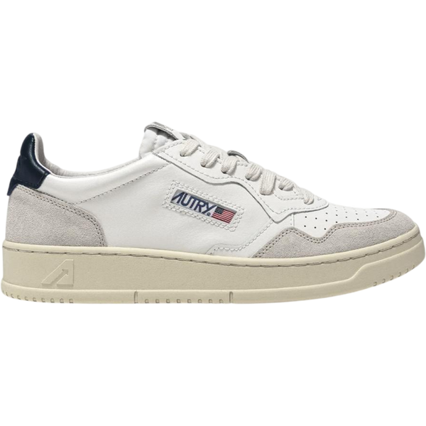 Autry Medalist Low White Blue