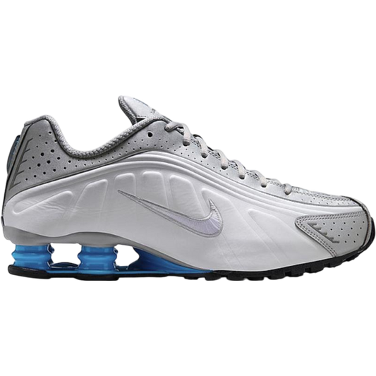 Nike Shox R4 metallic silver/white/blue lagoon
