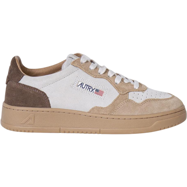 Autry Medalist Low Beige Brown (Women's)