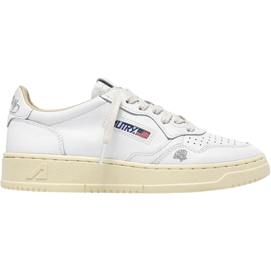 Autry Medalist Low White Silver Details (Women's)