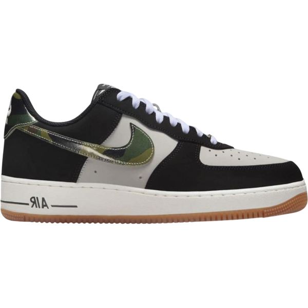 Nike Air Force 1 Low '07 LV8 Black Patent Camo Swoosh